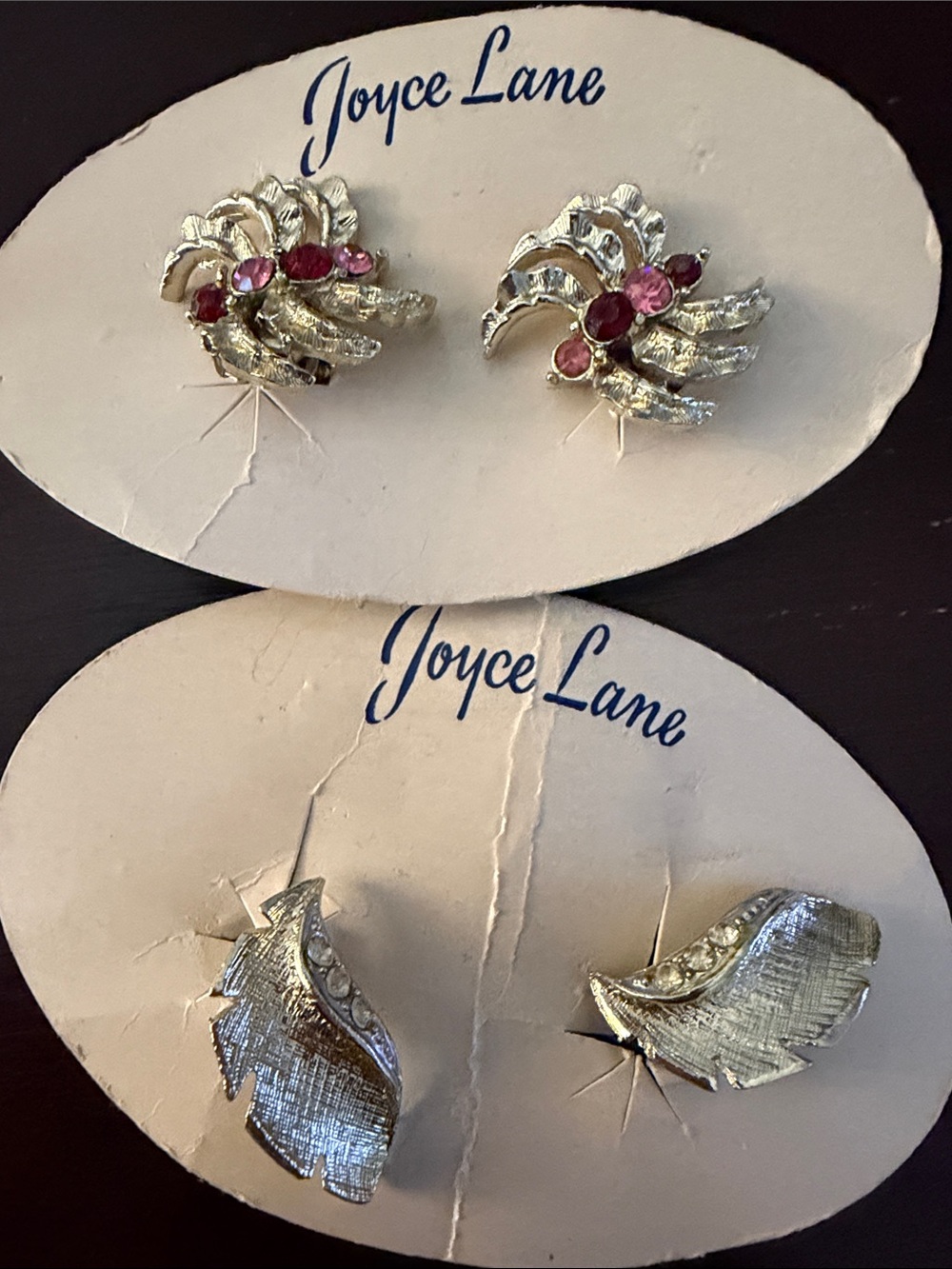 Vintage Joyce Lane clip-on earrings